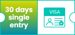 30 days single entry visa
