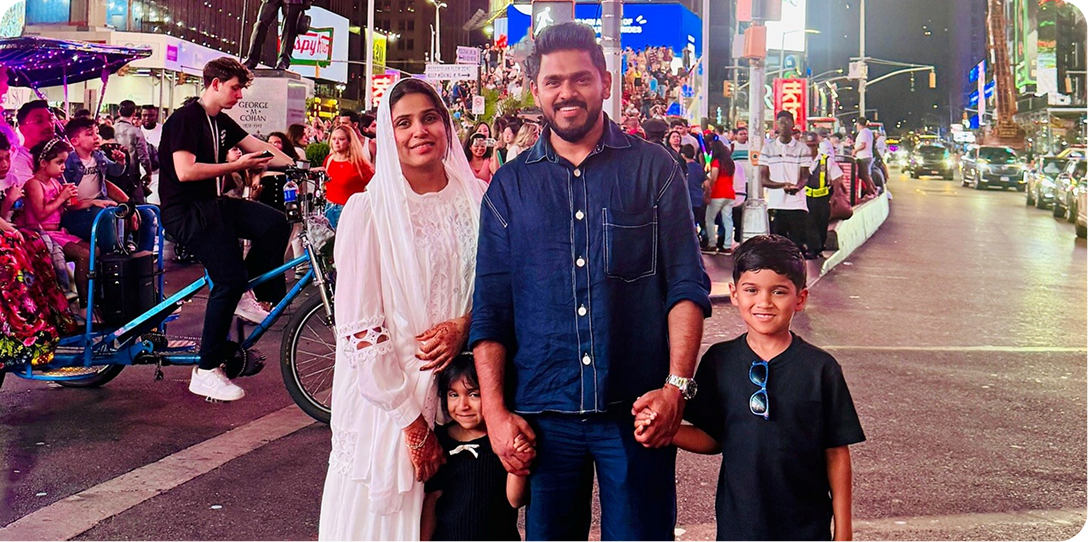 With Family, Across the World