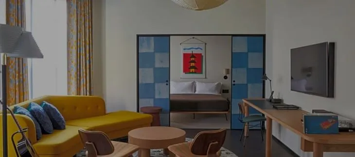 Stylish blend of modern and retro design at Ace Hotel Kyoto