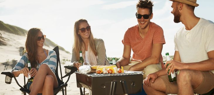 Barbeque at a Beach