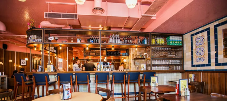 Retro diner vibe at the Breakfast Club, London Bridge, with pancakes and full English breakfast