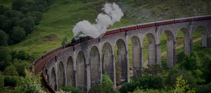 Scottish Highlands landscape featured in the Harry Potter films