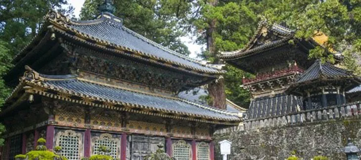 Ornate temples and vibrant autumn foliage in Nikko