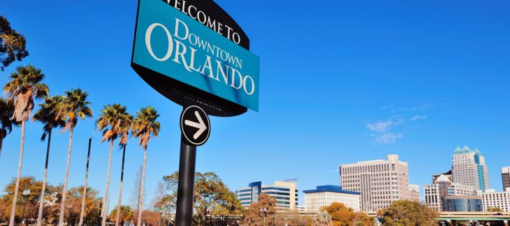 Famous theme parks and roller coasters in Orlando, Florida