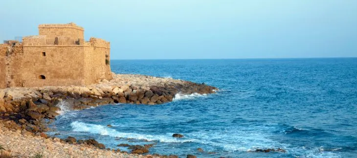 Scenic coastal views and archaeological sites in Paphos