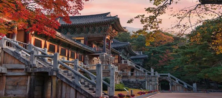 Ancient tombs and historic temples in Gyeongju, known as Korea’s open-air museum