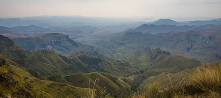 Majestic peaks and hiking trails in the Drakensberg Mountains