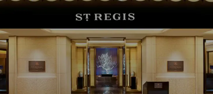 Grand lobby with chandelier at The St. Regis Osaka hotel