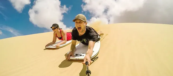 Boogie Board Sand Dunes at 90-Mile Beach