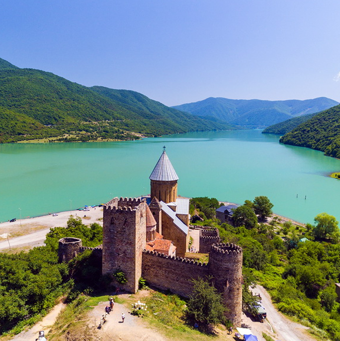 Explore the Narikala and Ananuri Fortress