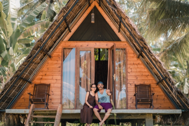 Arooha guest enjoying at resort during Sri Lanka tour packages from Dubai