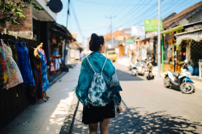 Arooha guest woman in Kuta, Bali, Indonesia