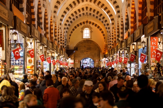 Arooha guest at Grand bazaar, Istanbul, Turkey