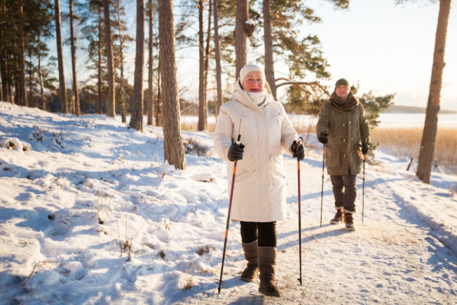 Aroohas guest enjoying winter sport in Finland