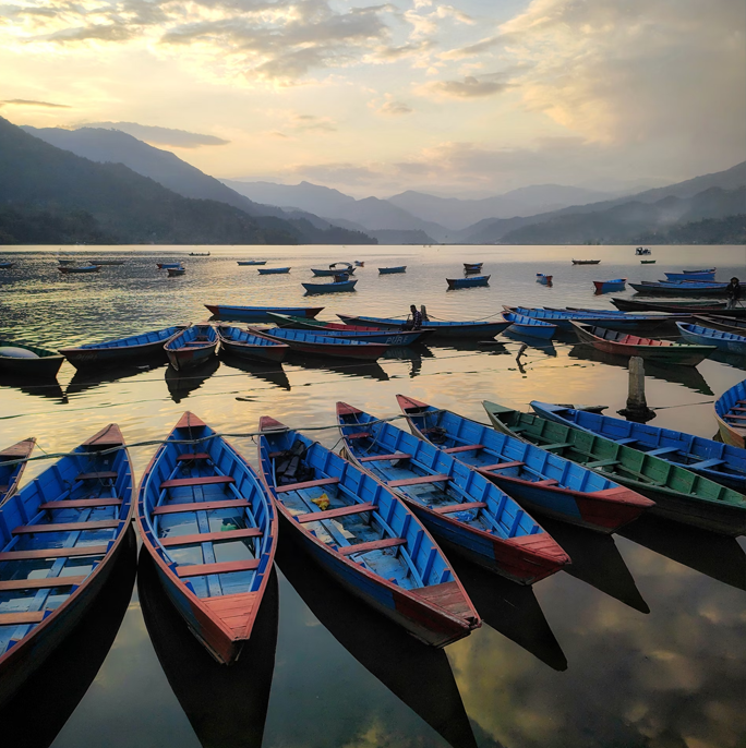 Go on a boat ride along Phewa lake
