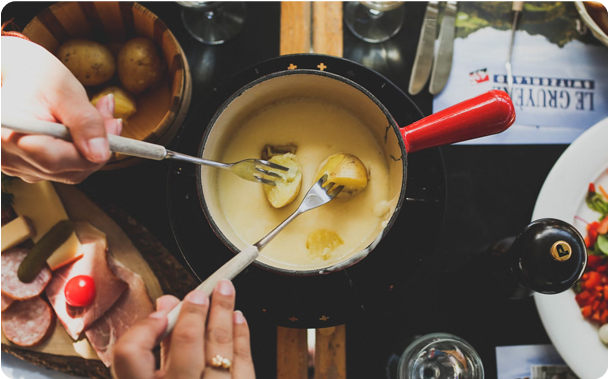 Try Their Famous Fondue