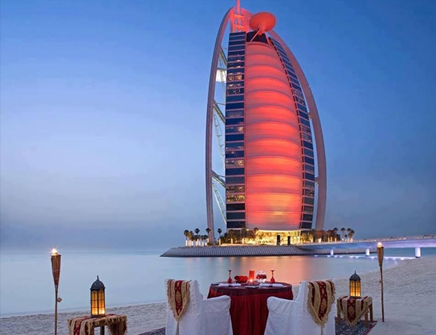 Jumeirah Beach Romantic Dinner Dubai