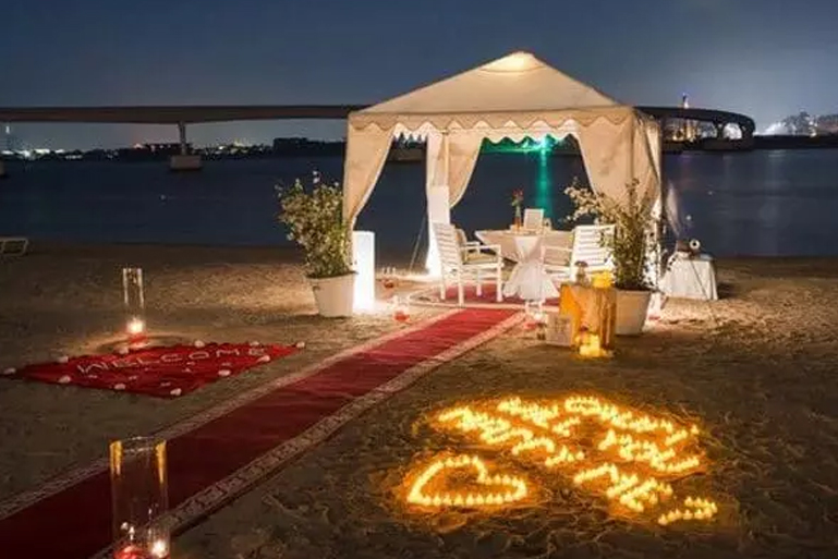 Romantic Dinner On the beach