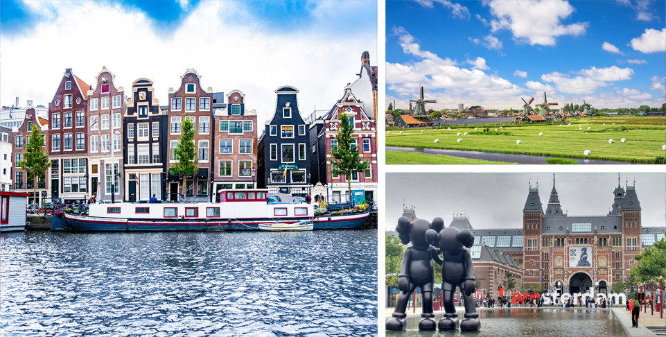 Arrival in Amsterdam