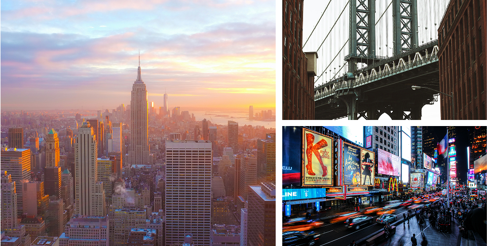 Arrival in New York City