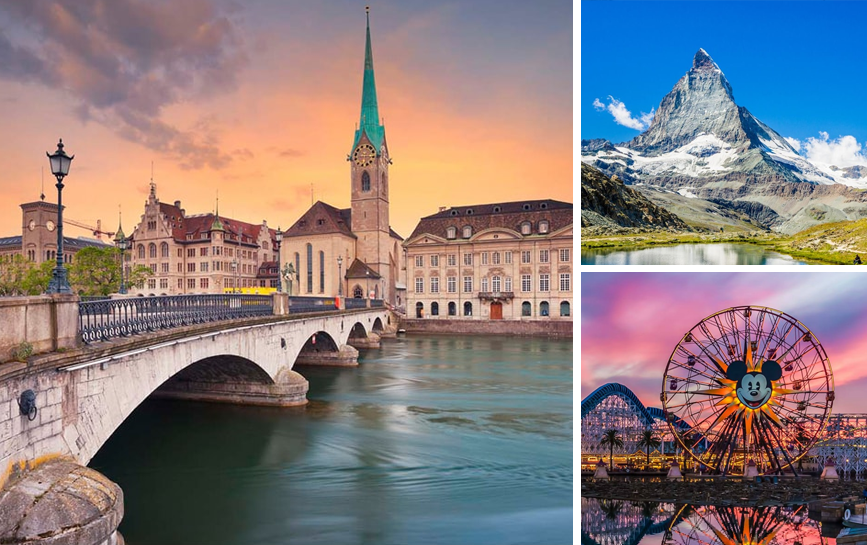 Dubai Spring Swiss and France Holiday Package